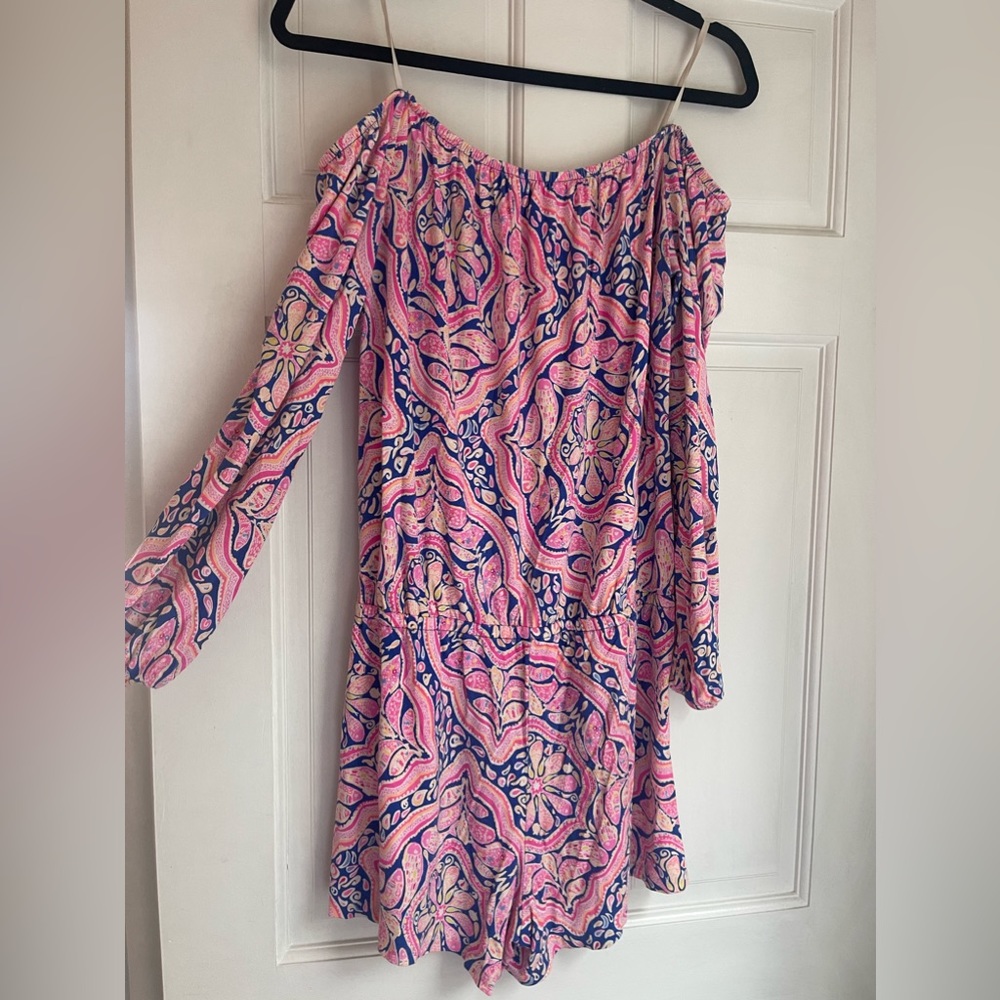 Lilly Pulitzer Lana Off-Shoulder Romper